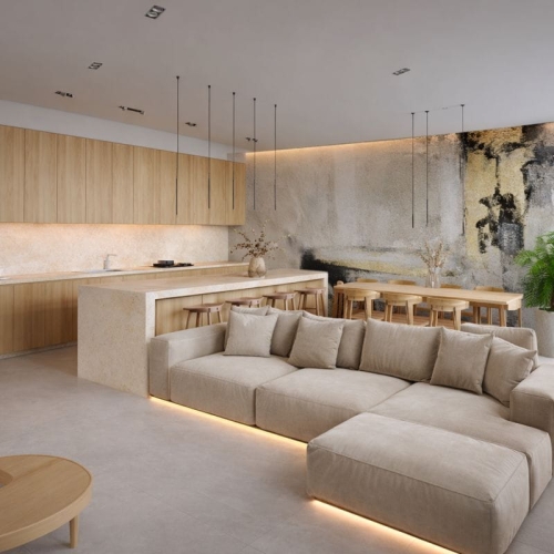 japandi beżowy złoto ręcznie zdobione